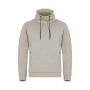 Clique Hobart sweatshirt med høj krave til mænd - Stone