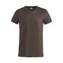 Clique Basic Bomuld t-shirt - Mørk Mocca