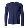 Clique Basic bomulds t-shirt til mænd - Dark Navy