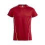 Clique Ice sport t-shirt - Rød/Hvid