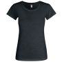 Clique Slub-T T-shirt til  kvinder - Sort