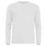 Clique Premium Fashion-T langærmet T-shirt til mænd - Hvid
