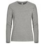 Clique Premium Fashion-T langærmet T-shirt til kvinder - Gråmeleret