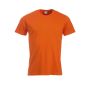 Clique New Classic bomulds t-shirt til mænd - Blodorange