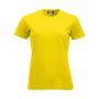Clique Classic bomulds T-shirt til kvinder - Citron