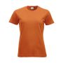 Clique Classic bomulds T-shirt til kvinder - Blodorange
