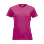 Clique Classic bomulds T-shirt til kvinder - Lys Cerise