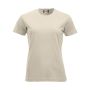 Clique Classic bomulds T-shirt til kvinder - Lys Khaki
