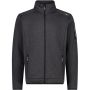 CMP Knit Fleece jakke til mænd - Nero-Glacier