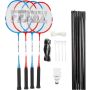 FZ Forza badmintonsæt m. 4 ketchere, net og fjerbolde