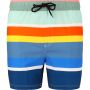 Cruz Toby Mid Thigh badeshorts til mænd - Rainbow Stripe