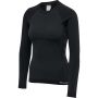 Hummel SEAMLESS TIGHT T-SHIRT L/S til kvinder - Black Melange