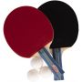 Doublefish 2 x bordtennisbat + 3 x bolde