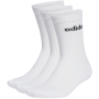 Adidas Crew Linear Sportsstrømper - 3pak - Hvid/Sort