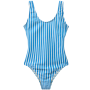H2O Stripede Badedragt til kvinder - King Blue