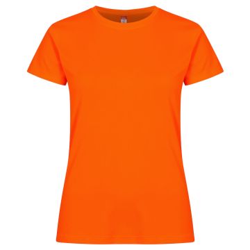 Clique Basic Active løbe t-shirt til kvinder - Neon Orange