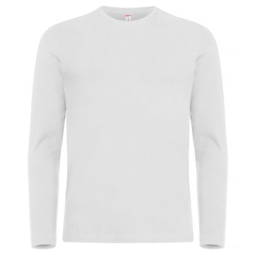 Clique Premium Fashion-T langærmet T-shirt til mænd - Hvid