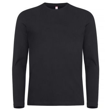 Clique Premium Fashion-T langærmet T-shirt til mænd - Sort