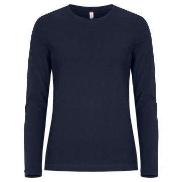 Clique Premium Fashion-T langærmet T-shirt til kvinder - Dark Navy