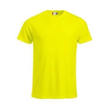 Clique New Classic bomulds t-shirt til mænd - Neon gul