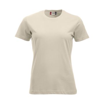 Clique Classic bomulds T-shirt til kvinder - Lys Khaki