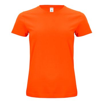 Clique klassisk T-shirt i 100% økologisk bomuld til kvinder - Orange