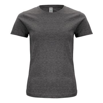 Clique klassisk t-shirt i 100% økologisk bomuld til kvinder - Anthracite Melange