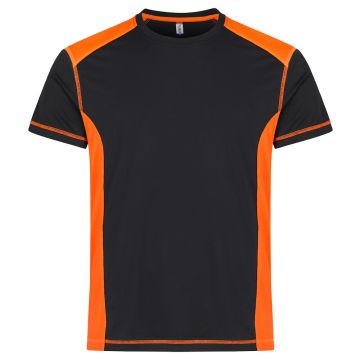Clique Ambition T-shirt til mænd -Neonorange/Sort