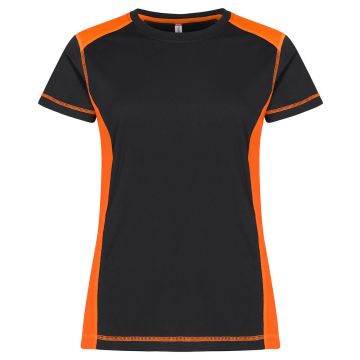 Clique Ambition T-shirt til kvinder - Neonorange/Sort