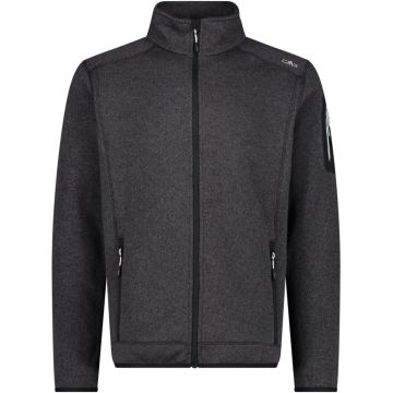 CMP Knit Fleece jakke til mænd - Nero-Glacier
