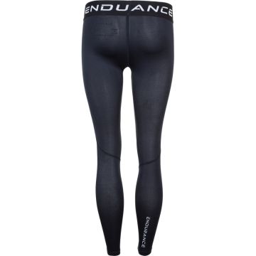Endurance lang tights til jr. - Sort