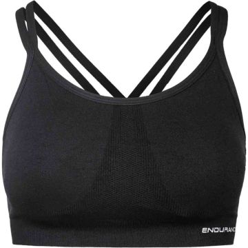 Endurance Megan Seamless Melange Sports Bh - Sort