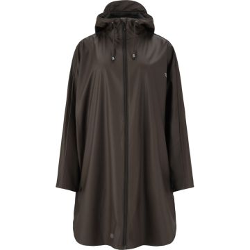 Weather Report  Flame PU Rain Poncho til kvinder - Espresso