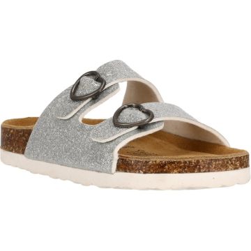 Zig Zag Messina kork sandal til børn - Silver