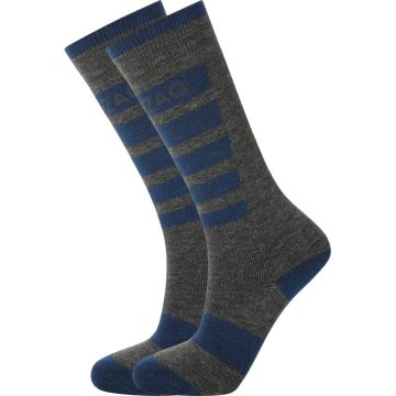 ZigZag Znow skistrømper til børn 2-Pack - Estate Blue