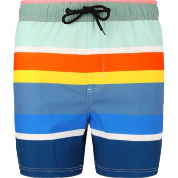 Cruz Toby Mid Thigh badeshorts til mænd - Rainbow Stripe