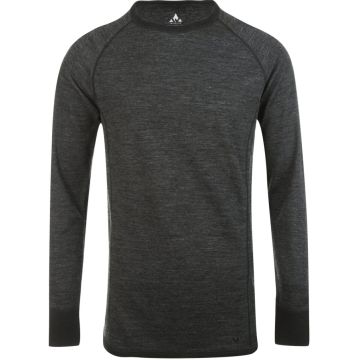 Whistler Bradley baselayer top  i Merinould til mænd - Dark Grey Melange