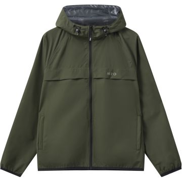  H2O Rømø LW Rain Jacket - packable - Army
