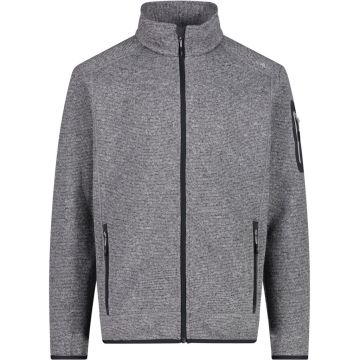 CMP Knit Fleece jakke til mænd - Ice-Titanio-Nero