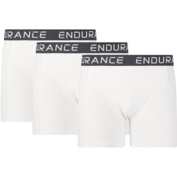 Endurance Boxer shorts til mænd - 3 pack i Hvid