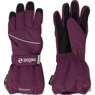 Zig Zag Kempston vinterhandsker til børn - Dark Purple