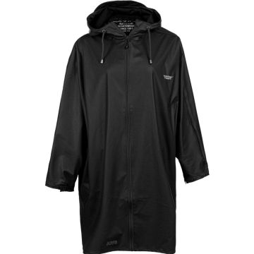 Weather Report  Flame PU Rain Poncho til kvinder - Sort