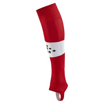 Craft Pro Control Stripe W-O Foot Socks til voksne - Bright Red/White