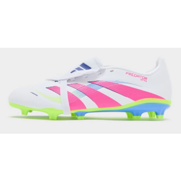 ADIDAS Predator League FT FG/MG Fodboldstøvler - Cloud White / Lucid Pink / Lucid Lemon