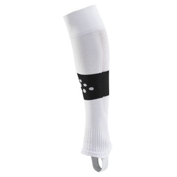 Craft Pro Control Stripe W-O Foot Socks til voksne - White/Black