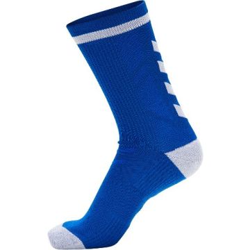 Hummel Elite Indoor sock low - Blå/Hvid