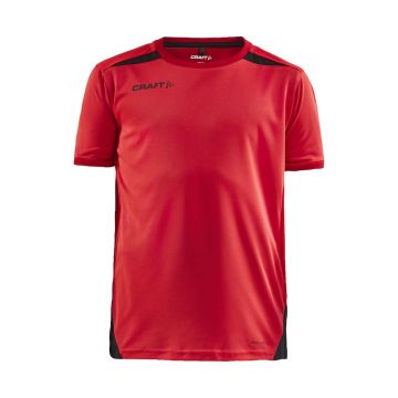 Craft Pro Control Impact t-shirt til børn - Bright Red/Black