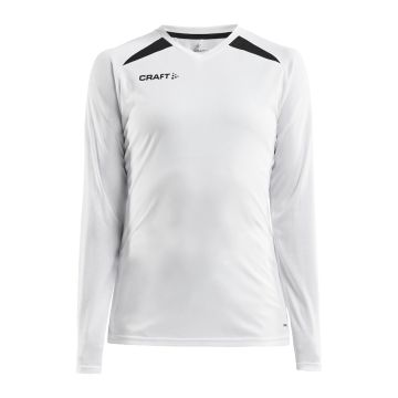 Craft Pro Control Impact Langærmet T-shirt til kvinder - White/Black