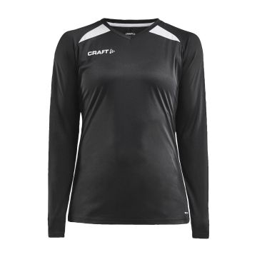 Craft Pro Control Impact Langærmet T-shirt til kvinder - Black/White