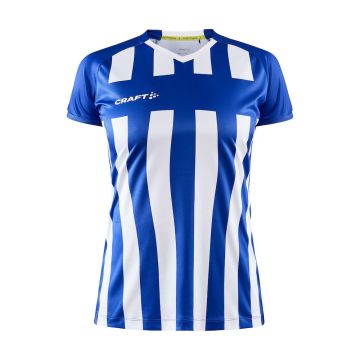 Craft Progress 2.0 Stripe Jersey til kvinder - Club Cobolt/White